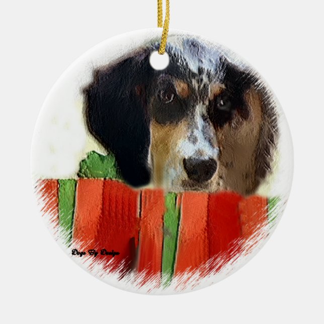 English Setter Christmas Gifts Ornament (Front)