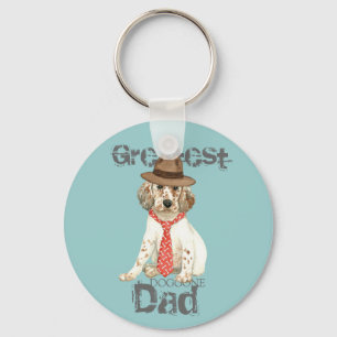 English Setter Dad Key Ring