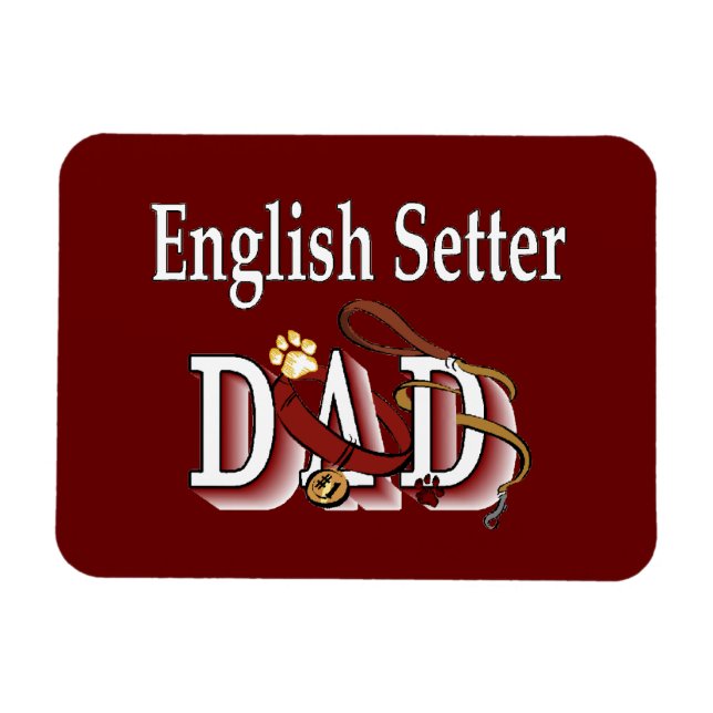 English Setter Dad Magnet (Horizontal)