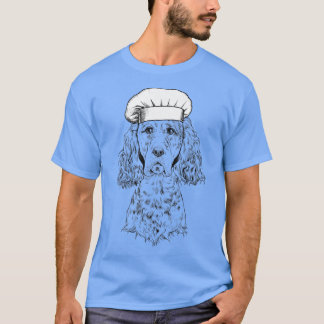 English Setter Dog Cook Chef Funny Cooking T-Shirt