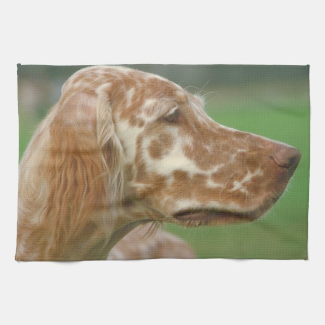 English Setter Dog Kitchen Towel (Horizontal)