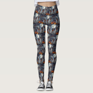 English Setter Halloween Spooky Leggings