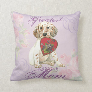 English Setter Heart Mum Cushion