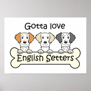 English Setter Lover Poster