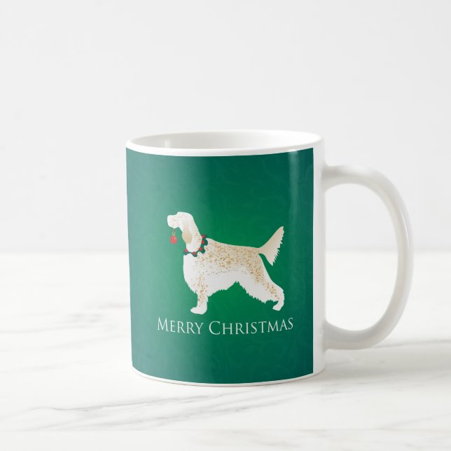 English Setter Merry Christmas Design Coffee Mug (Right)