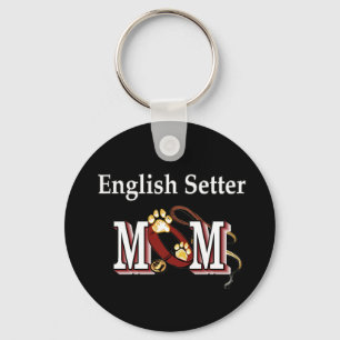 English Setter Mom Gifts Key Ring