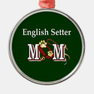 English Setter Mom Gifts Metal Tree Decoration