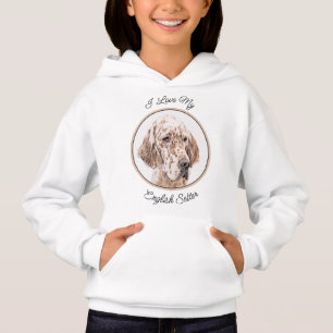 English Setter Orange Belton Painting Dog Art