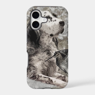 English Setter Paperweight Photo Block Wood Wall