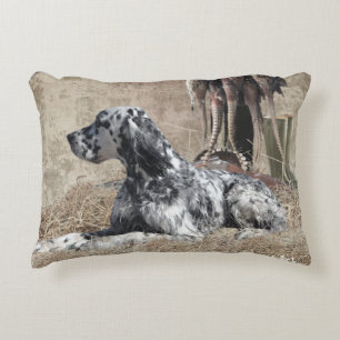 English Setter , Pheasant Hunting  Tapestry Poster Decorative Cushion