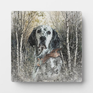 English Setter  Plaque