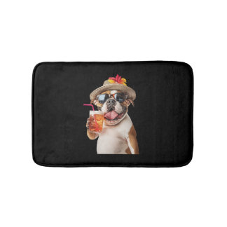 English Setter Portrait Minimalist Apparel Bath Mat