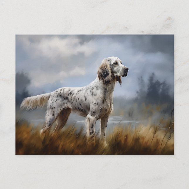 English Setter Postcard (Front)
