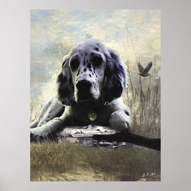 English Setter  Poster (Front)