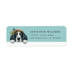 English Setter Return Address Labels