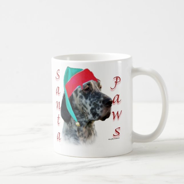 English Setter Santa Paws Coffee Mug (Right)