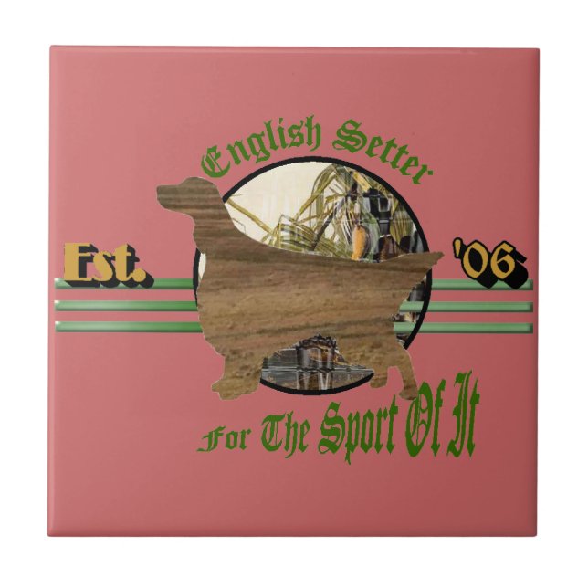English Setter Sporting Group Tile (Front)