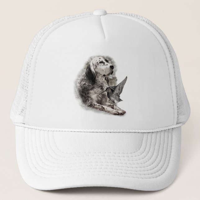 English Setter  T-Shirt Trucker Hat (Front)