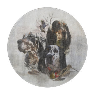 English Setter , woodcock hunting Cutting Board