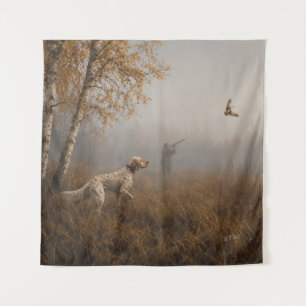 English Setter , Woodcock hunting Tapestry