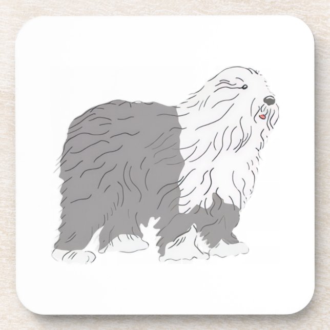 English Sheepdog Coaster (Front)