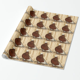 English Shortfaced Bald Pigeon Wrapping Paper