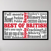 English slang on the flag of Great Briton