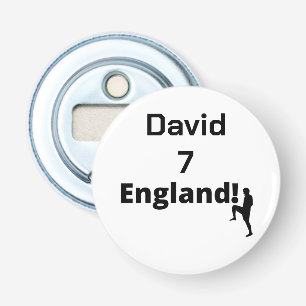 English Soccer Player customisable  Bottle Opener