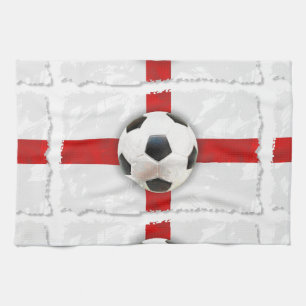 English Soccer Tea Towel
