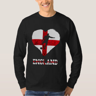 English Soccer Team Heart St George's Cross Englan T-Shirt
