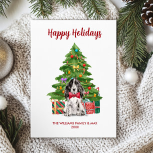 English Spaniel Holiday Card