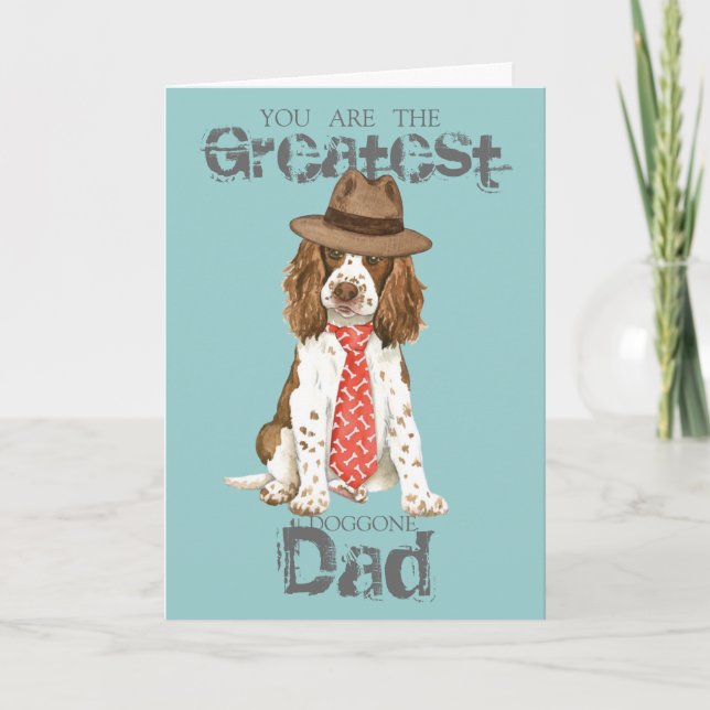 English Springer Dad Card (Front)