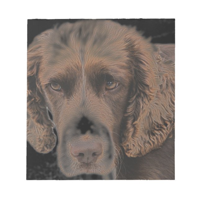 English Springer Dogs Notepad (Front)