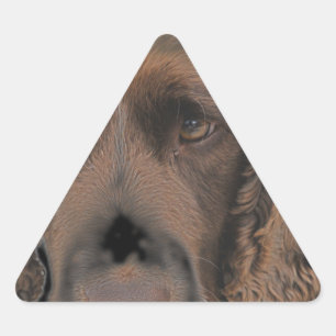 English Springer Dogs Triangle Sticker