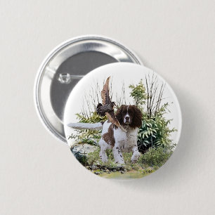  English Springer Spaniel  6 Cm Round Badge