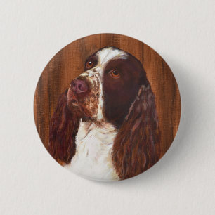 English Springer Spaniel 6 Cm Round Badge