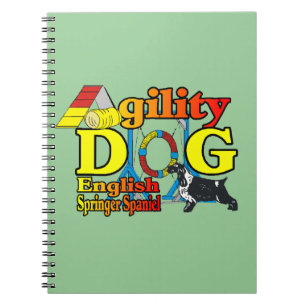 English Springer Spaniel Agility Spiral Notebook
