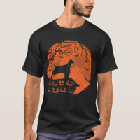 English Springer Spaniel And Moon Halloween Dog