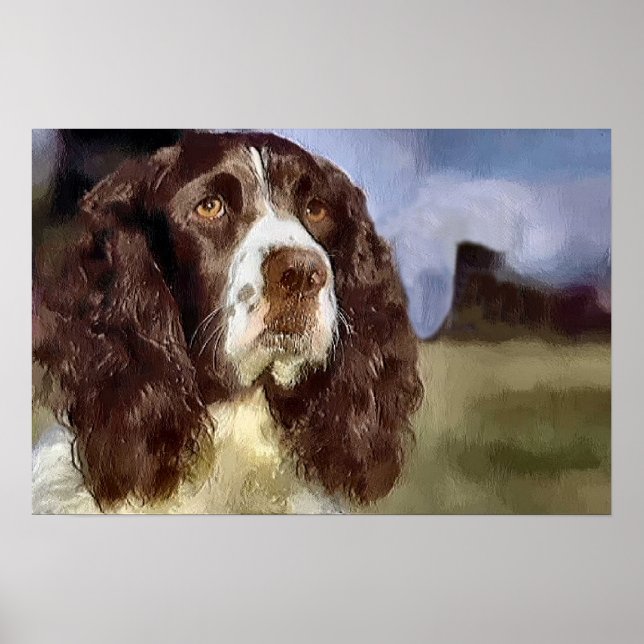 English Springer Spaniel Art Prints Gifts (Front)