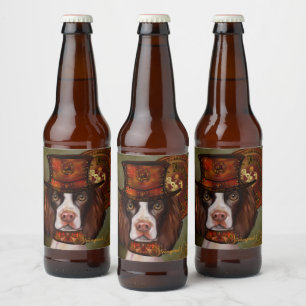 English Springer Spaniel Beer Bottle Label