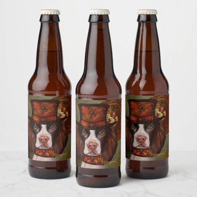 English Springer Spaniel  Beer Bottle Label (Bottles)