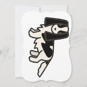 English Springer Spaniel Black ans White Cartoon