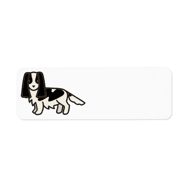 English Springer Spaniel Black ans White Cartoon (Front)