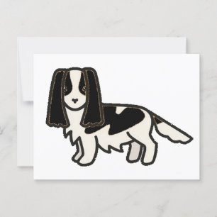 English Springer Spaniel Black ans White Cartoon Postcard