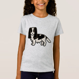 English Springer Spaniel Black ans White Cartoon T-Shirt