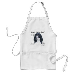 English Springer Spaniel (blk) History Design Standard Apron