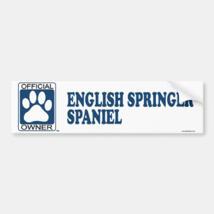 English Springer Spaniel Blue Bumper Sticker