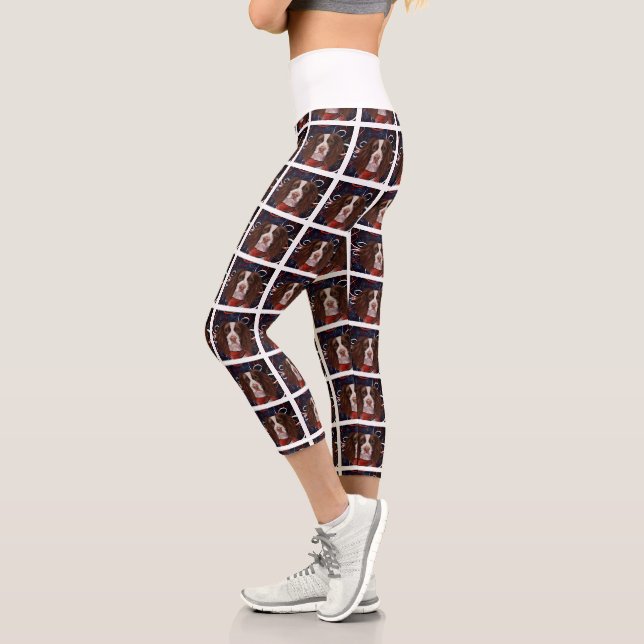 ENGLISH SPRINGER SPANIEL       CAPRI LEGGINGS (Left)