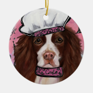 English Springer Spaniel Ceramic Tree Decoration