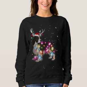 English Springer Spaniel Christmas Lights Pajama F Sweatshirt